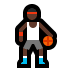 ⛹🏿‍♂️ man bouncing ball: dark skin tone display on Windows